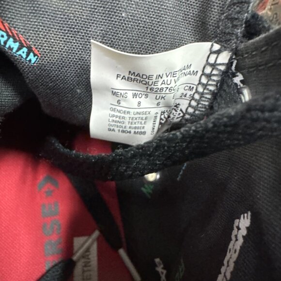 Converse Justice League Superman Sneakers Multicolored High Top Women’s Size 8 - Picture 5 of 11